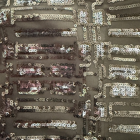 Worthington Black Sequin Panel Skirt Size 4 - Picture 7 of 7